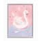 Stupell Industries Princess Swan Lake Girl's Nursery Animal Illustration Framed Wall Art